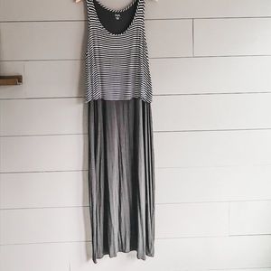 Plus size black maxi dress